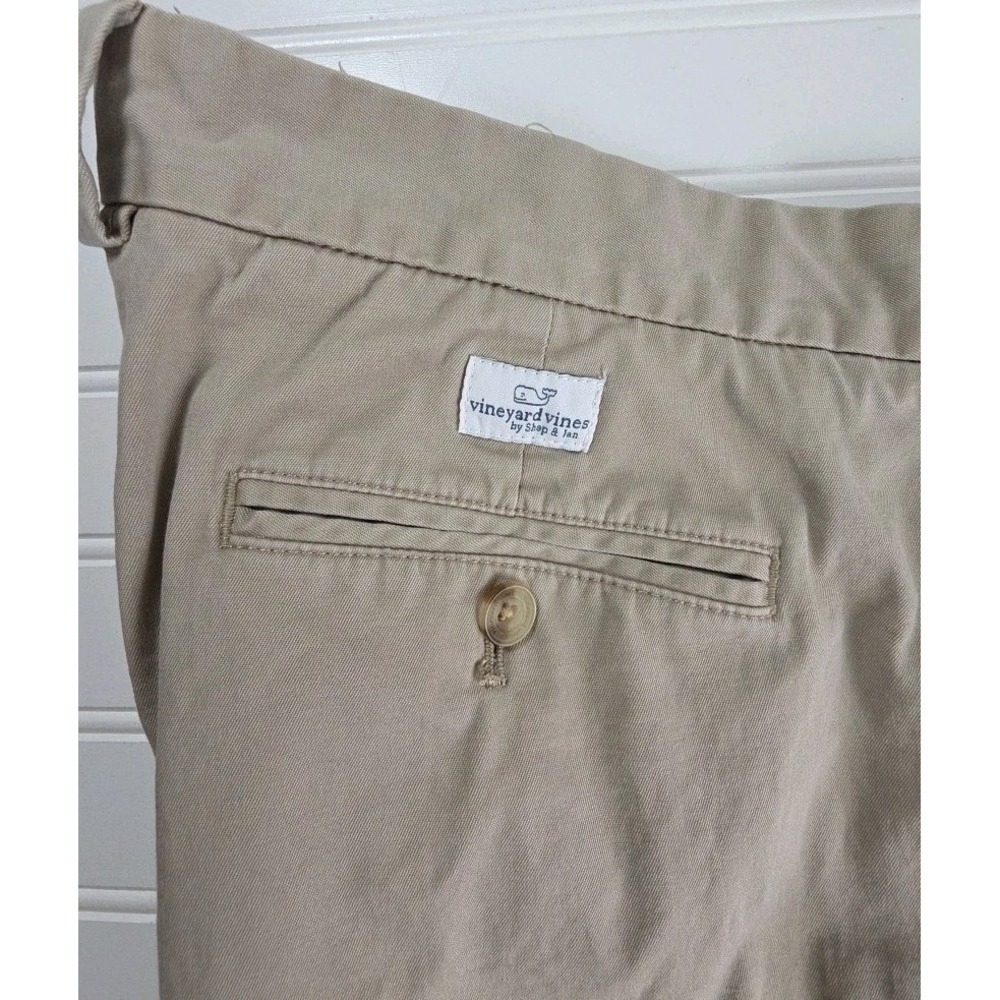 Vineyard Vines Men's Breaker Shorts Cotton Stretch Chino BEIGE SIZE 46 - Picture 3 of 8